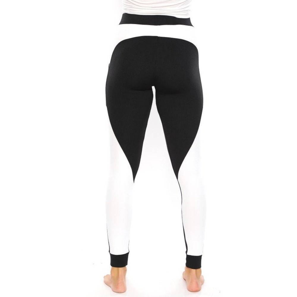 CM Fashion BLACK WHITE TIGHTS - Picture 2 of 8